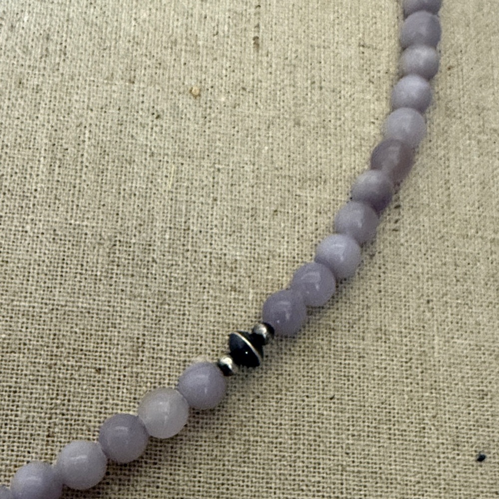 Elegant purple Jade Necklace. Quality stones. A perfect Spring accessory. NWOT